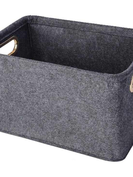 Other - Collapsible Storage Bins Foldable Felt Fabric Storage Basket Organizer Boxes Con